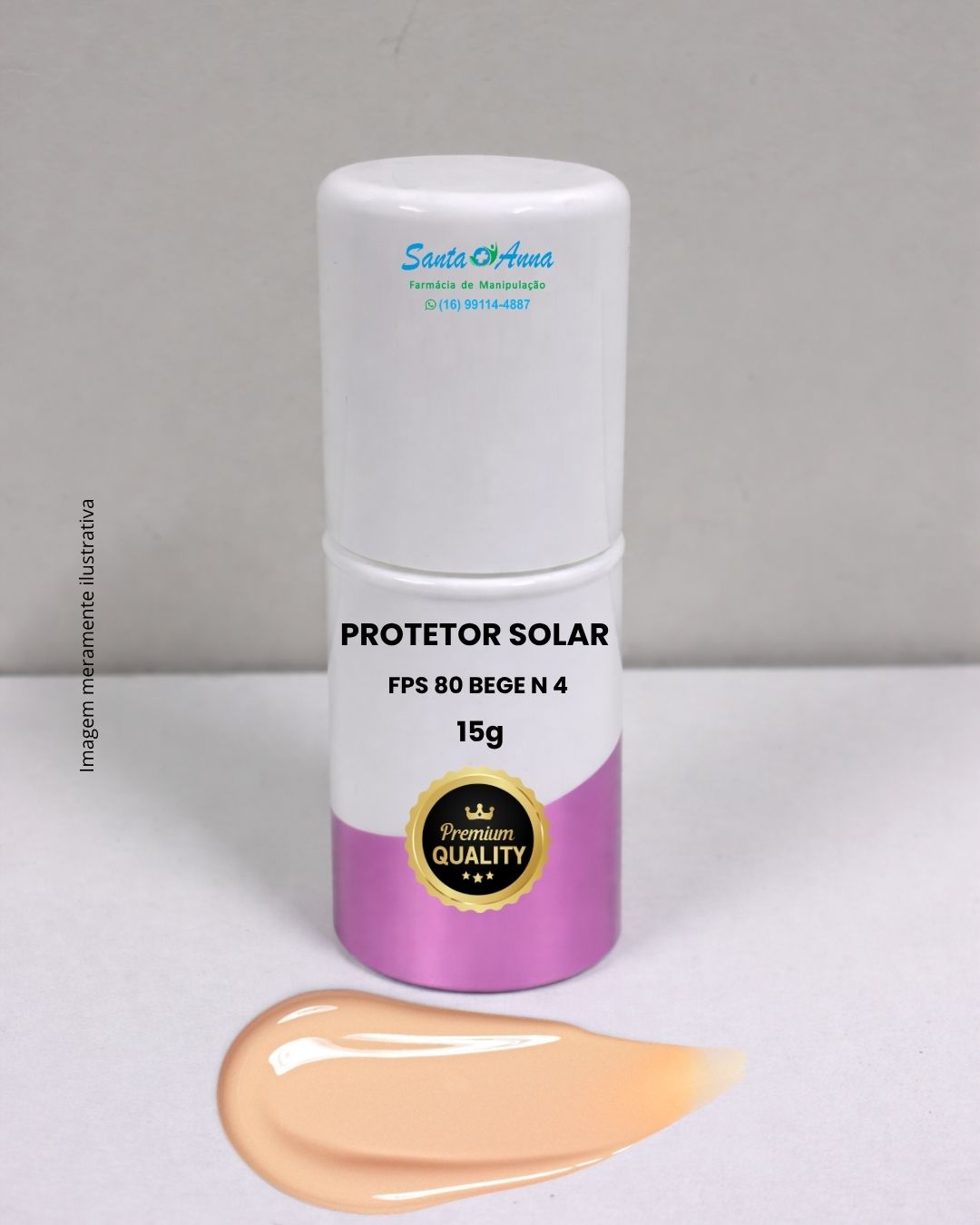 Protetor solar FPS 80 cor 04